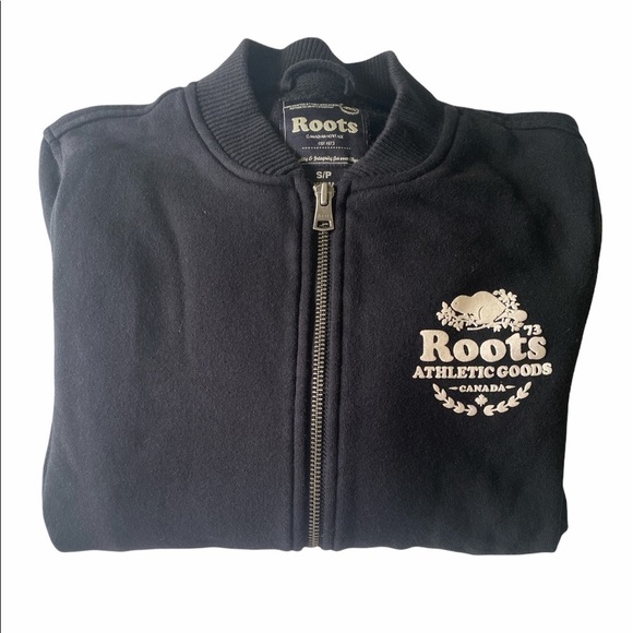 Roots - Varsity black and white jacket - Picture 3 of 5